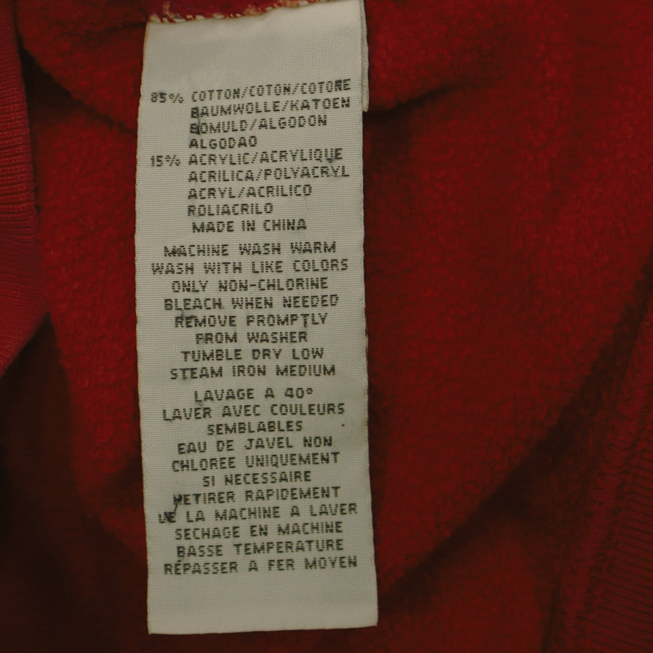 Polo Ralph Lauren Men's Red Full Zip Cotton Sweatshirt M