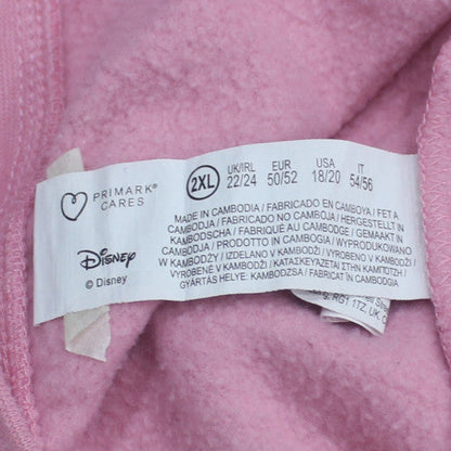 Disney Women Pink Minnie Mouse 2XL Pullover Sweatshirt