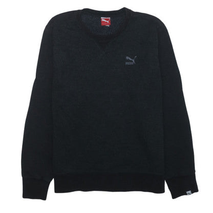 Puma Women Black Crew Neck Pullover Sweatshirt Size L