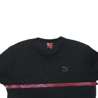 Puma Women Black Crew Neck Pullover Sweatshirt Size L