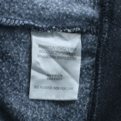 Fox Men's Grey Full Zip Hoodie M Fleece Cotton Polyester