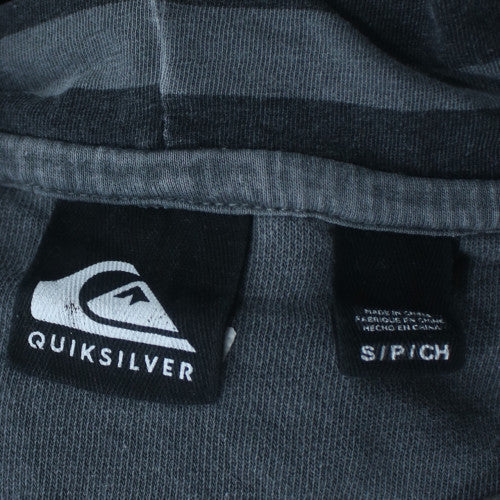 Quiksilver Men's Blue Striped Pullover Hoodie Size S