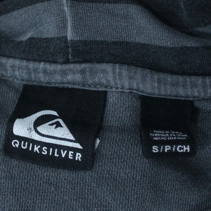Quiksilver Men's Blue Striped Pullover Hoodie Size S