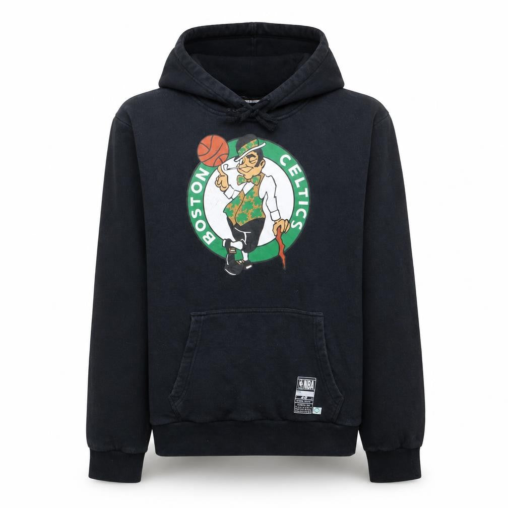 NBA Mens Black Boston Celtics Pullover Hoodie Size L