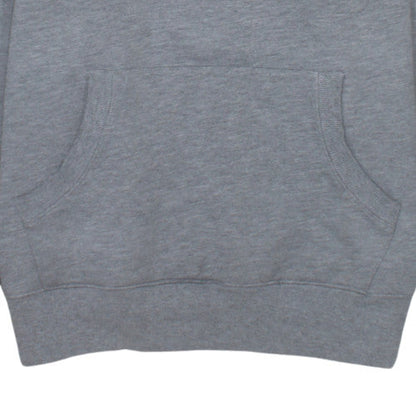 Canterbury Mens Grey Pullover Hoodie L Rugby Sports Logo Fleece