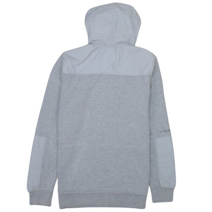 Champion Men's Grey Pullover Hoodie M Regular Fit Sports Fleece