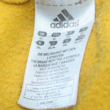 Adidas Men’s Yellow Lakers Pullover Sweatshirt XL Logo Sportswear