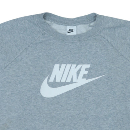 Nike Men's Grey XL Crew Neck Pullover Sweatshirt Graphic Logo
