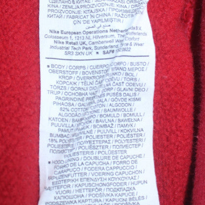 Nike Jordan Red Pullover Hoodie Men’s M Fleece Logo Sports Style
