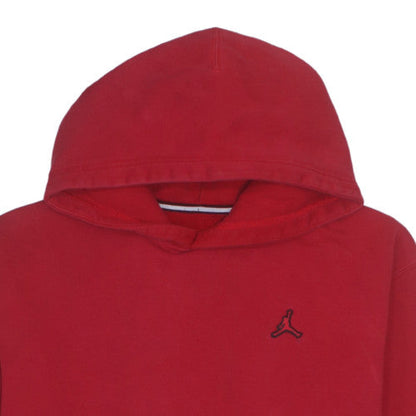 Nike Jordan Red Pullover Hoodie Men’s M Fleece Logo Sports Style