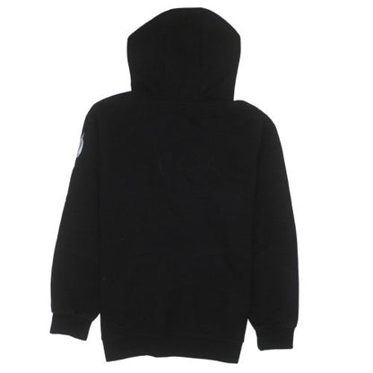 Nautica Men's Black Embroidered Logo Pullover Hoodie L