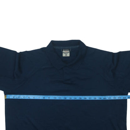 Columbia Men's Blue 2XL Polo Shirt Quick Dry Outdoor Wear