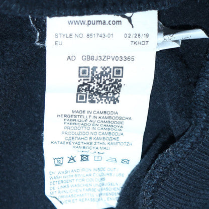 Puma Men's Black Pullover Hoodie M Sports Fleece Sweatshirt