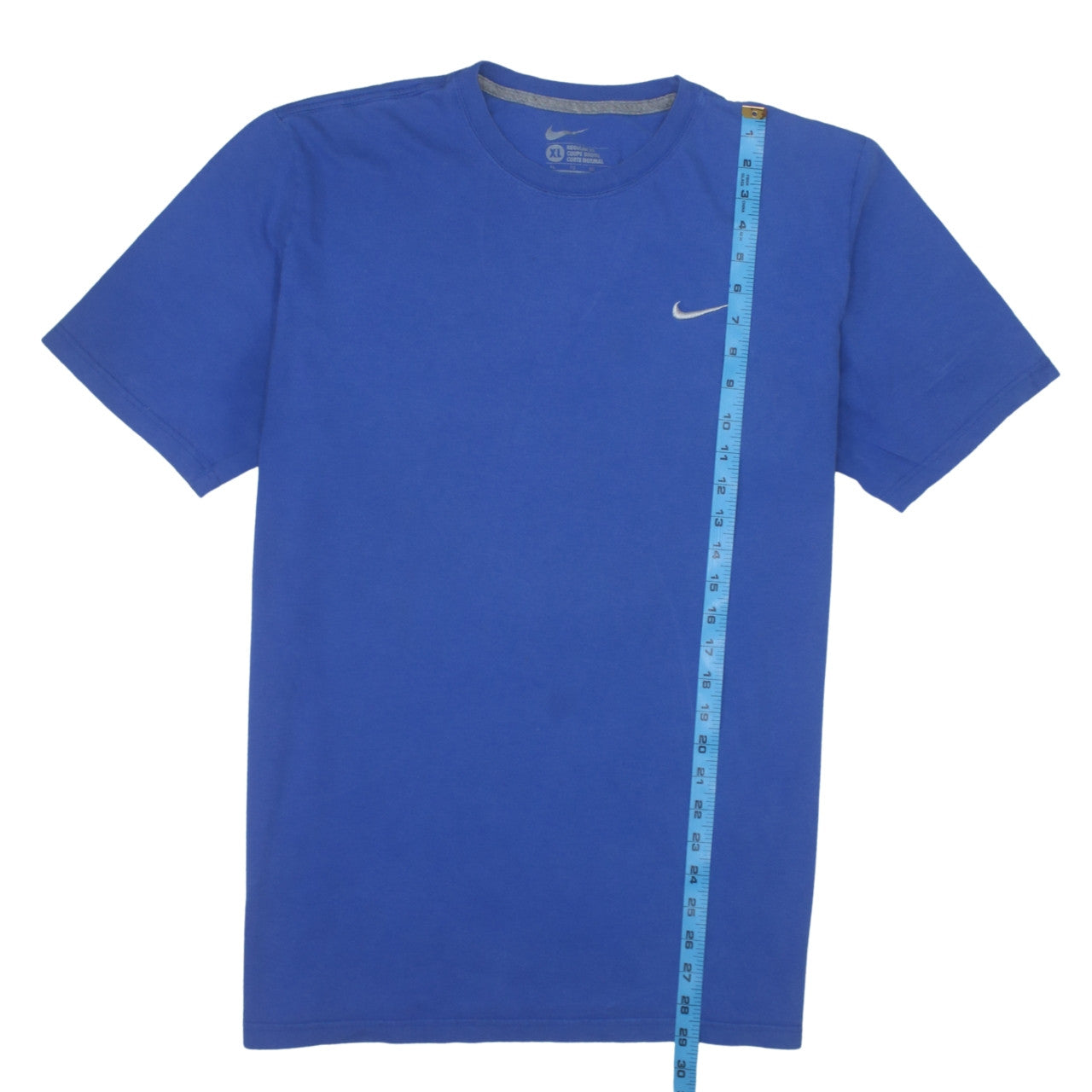 Nike Men's Blue XL Regular Fit Crew Neck Cotton T-Shirt