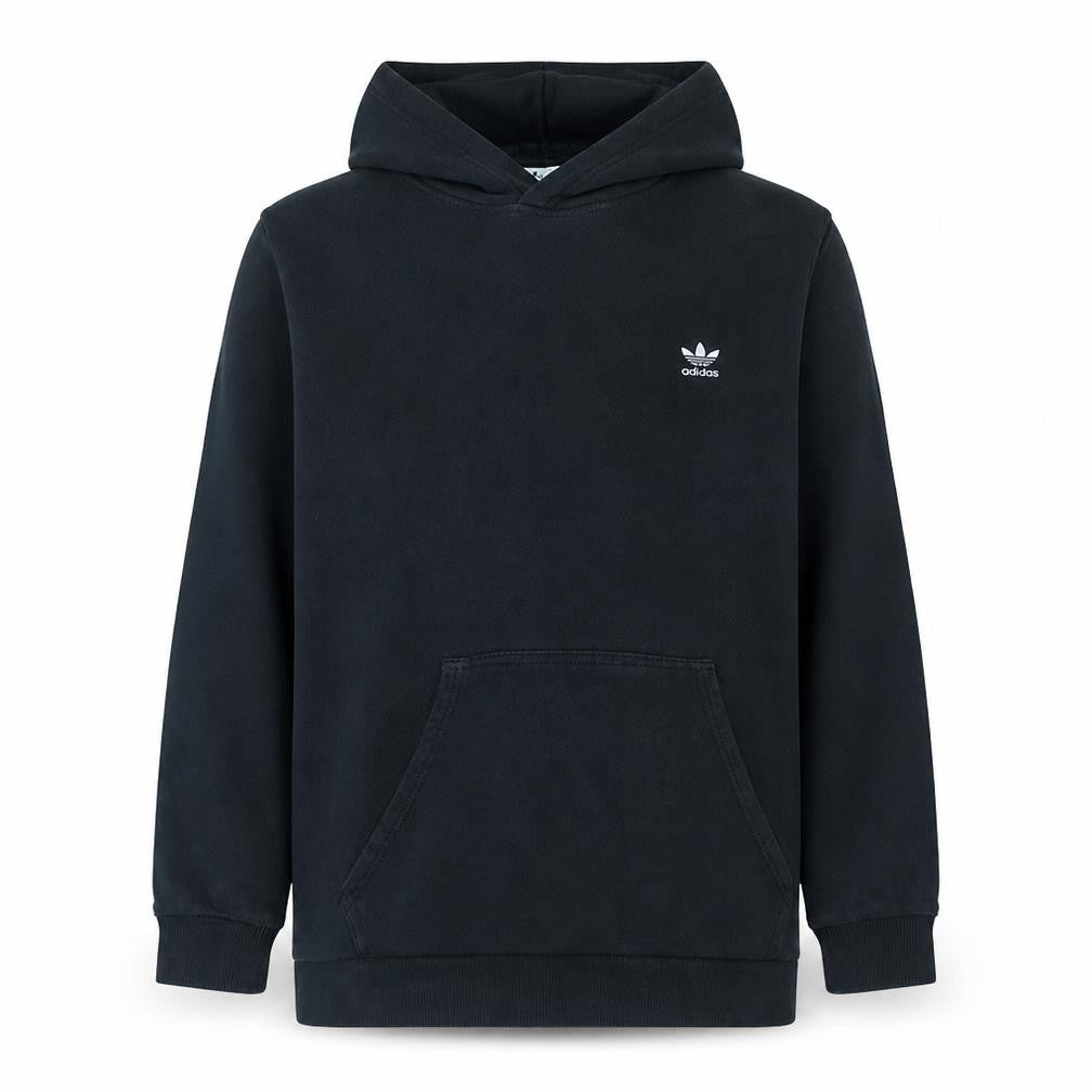 Adidas Mens Black Pullover Hoodie 2XL Regular Fit Fleece Sweatshirt
