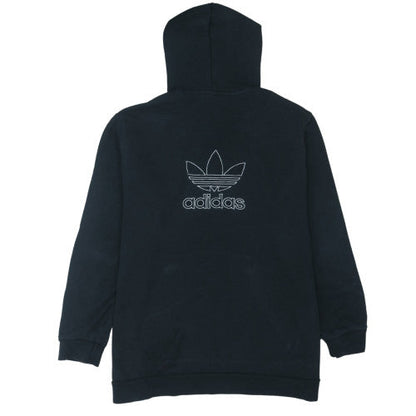 Adidas Mens Black Pullover Hoodie 2XL Regular Fit Fleece Sweatshirt