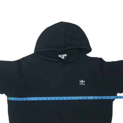 Adidas Mens Black Pullover Hoodie 2XL Regular Fit Fleece Sweatshirt