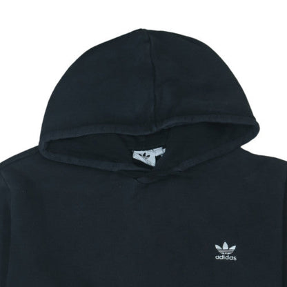 Adidas Mens Black Pullover Hoodie 2XL Regular Fit Fleece Sweatshirt