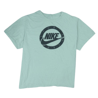 Nike Men's Green 3XL Sports Graphic Crew Neck Cotton T-Shirt
