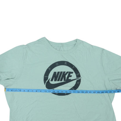 Nike Men's Green 3XL Sports Graphic Crew Neck Cotton T-Shirt