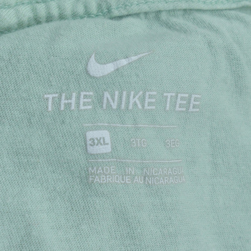 Nike Men's Green 3XL Sports Graphic Crew Neck Cotton T-Shirt