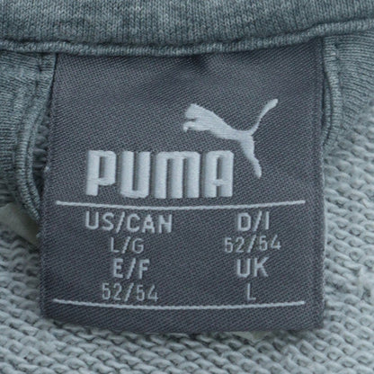 Puma Men's Grey Full Zip Hoodie L Regular Fit Casual Sportswear