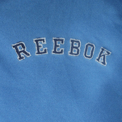 Reebok Mens Blue 1/4 Zip Sweatshirt Size M Collared Sports Top