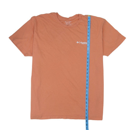 Columbia Men’s Orange Cotton PFG Graphic T-Shirt 2XL Regular Fit
