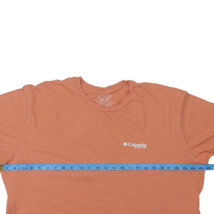 Columbia Men’s Orange Cotton PFG Graphic T-Shirt 2XL Regular Fit