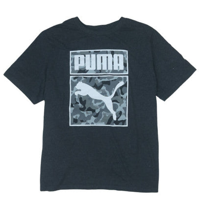 Puma Men's Black 2XL Camouflage Logo Graphic T-Shirt