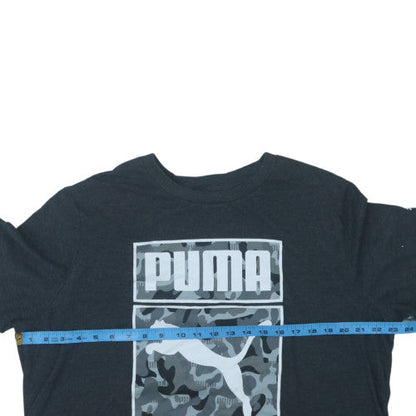 Puma Men's Black 2XL Camouflage Logo Graphic T-Shirt