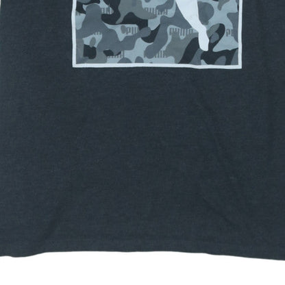 Puma Men's Black 2XL Camouflage Logo Graphic T-Shirt
