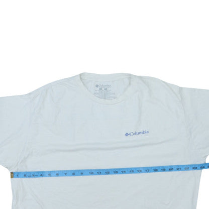 Columbia Men's White 2XL Crew Neck Graphic Outdoor T-Shirt