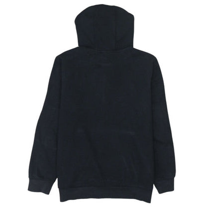 Adidas Boys Black 13-14 Years Pullover Hoodie with Logo Detail