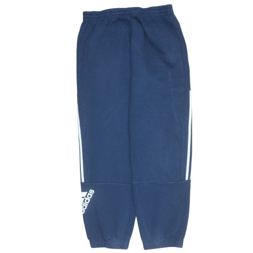Adidas Men's Blue Jogger Sweatpants L Fleece Activewear Trousers