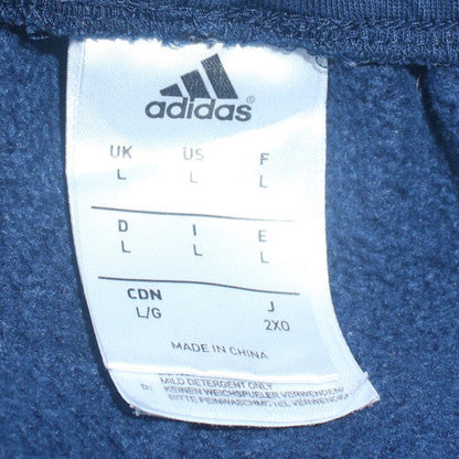 Adidas Men's Blue Jogger Sweatpants L Fleece Activewear Trousers
