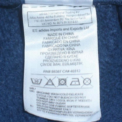 Adidas Men's Blue Jogger Sweatpants L Fleece Activewear Trousers