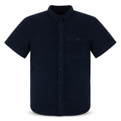 Quiksilver Men's Blue Cotton Short Sleeve Button-Up Shirt M