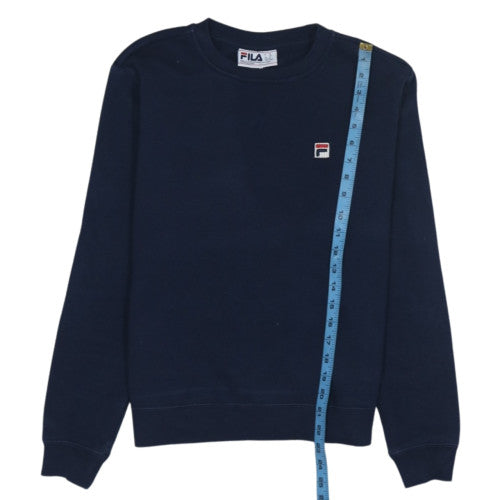 Fila Women's Navy Blue Crew Neck Pullover Sweatshirt M