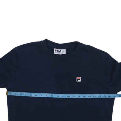 Fila Women's Navy Blue Crew Neck Pullover Sweatshirt M