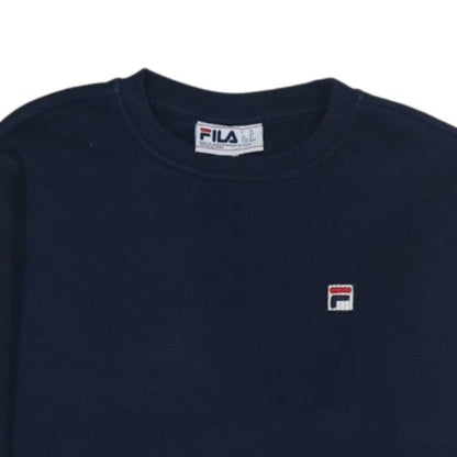 Fila Women's Navy Blue Crew Neck Pullover Sweatshirt M