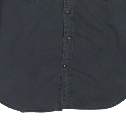 Levi's Men's Grey Cotton Western Button-Up Shirt Size M