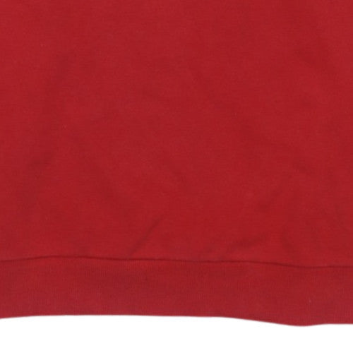 Fila Mens Red Crew Neck Pullover Sweatshirt Size L