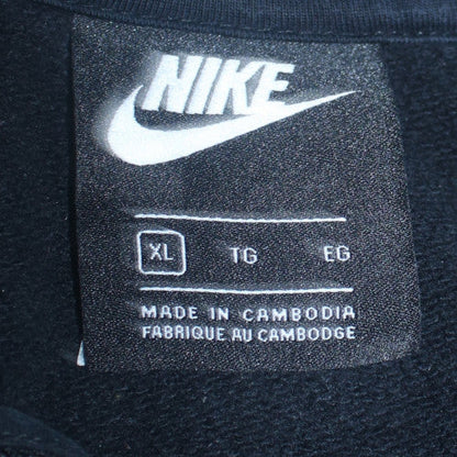 Nike Men's Black XL Half Zip Collared Fleece Sweatshirt