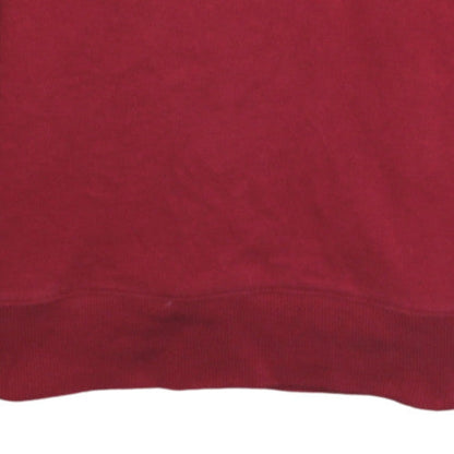 Adidas Men's Red Logo Crew Neck Pullover Sweatshirt Size L