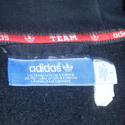 Adidas Mens Black L Hooded Full Zip Sports Jacket