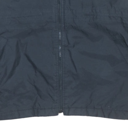 Adidas Men's Black L Lined Hooded Sports Windbreaker Jacket