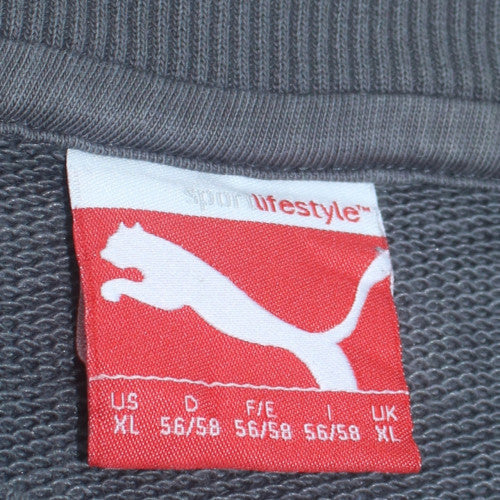 Puma Men's Grey XL Crew Neck Pullover Sweatshirt