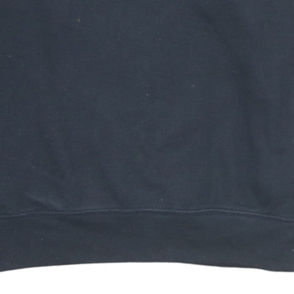 Adidas Womens Black Crew Neck Pullover Sweatshirt UK 16 Lined Cotton Blend