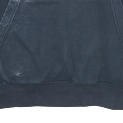 Nike Womens Black Large Pullover Hoodie Sweatshirt Logo Cotton Blend